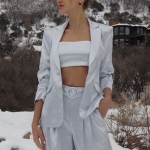 Cinq a Sept - Cheyenne Hammered Satin Blazer